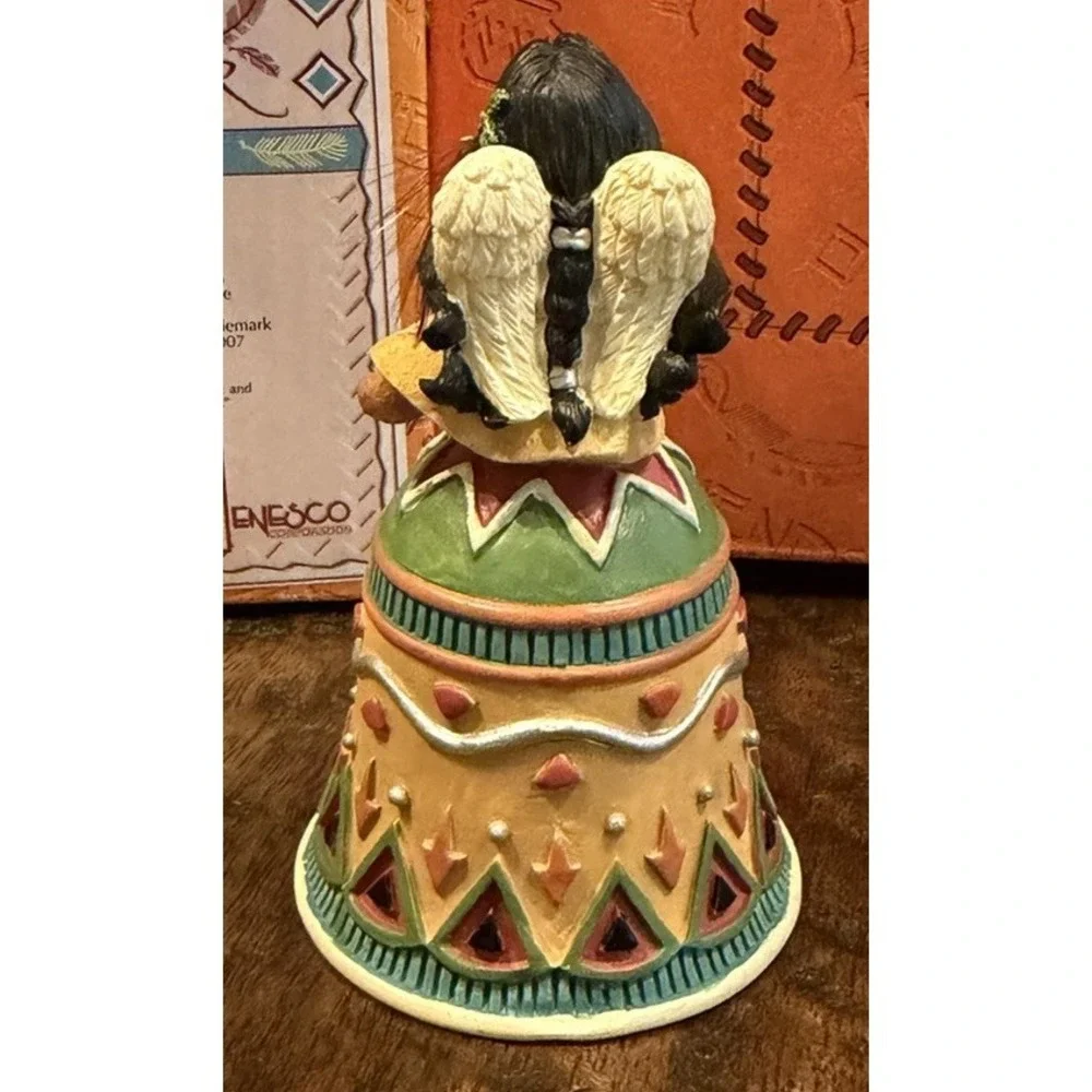 Enesco Friends of the Feather Angel Singing Bell 550442 Ceramic w/ Box 1999